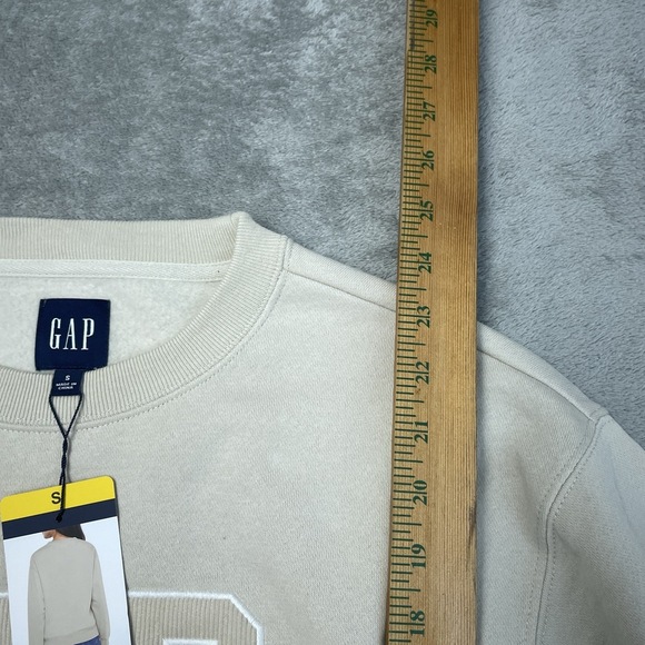 GAP Women's S Sweatshirt Beige e0690 - Picture 4 of 7